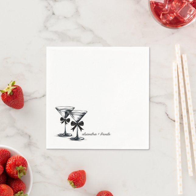 Martini Bows Napkin (Insitu)
