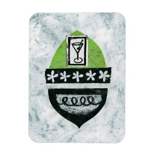 Martini Break Refrigerator Magnet