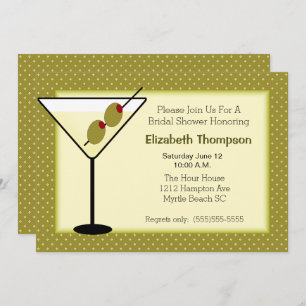 Martini  Bridal Shower Invitation
