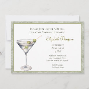 Martini  Bridal Shower Invitation
