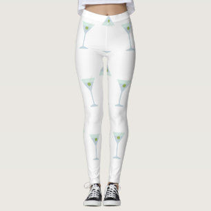 martini cocktail leggings
