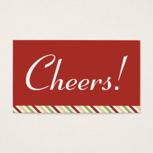 Martini cocktail red holiday party drink ticket