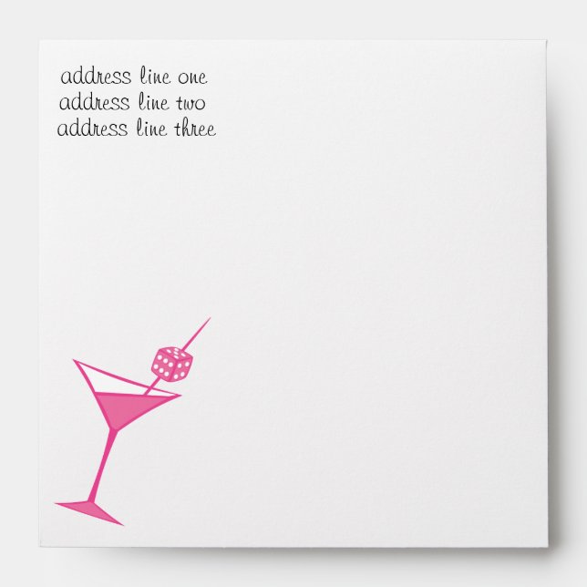Martini Dice Envelopes (Front)
