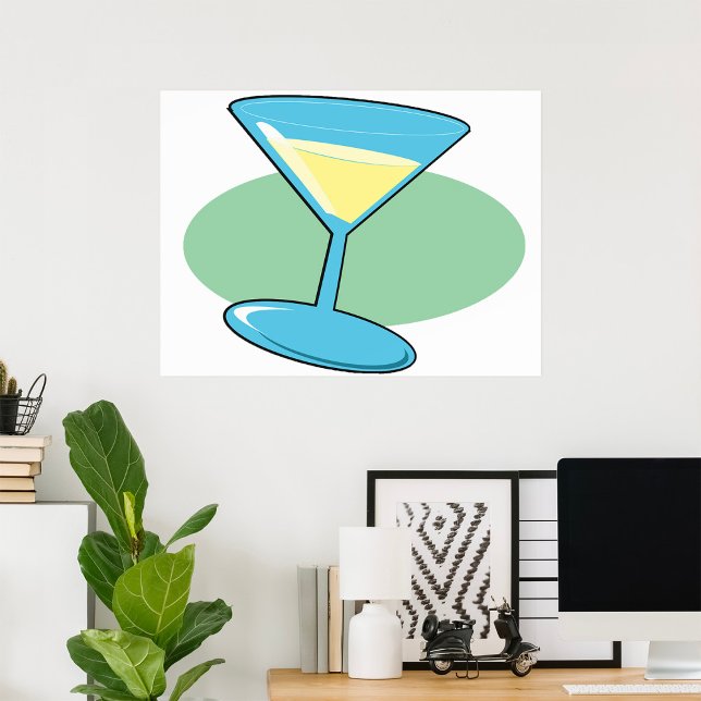 Martini Drink In A Glass Poster (Créateur téléchargé)