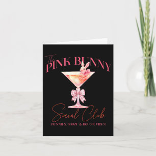 Martini Easter Pink Bunny Tail Social Club Happy E Card