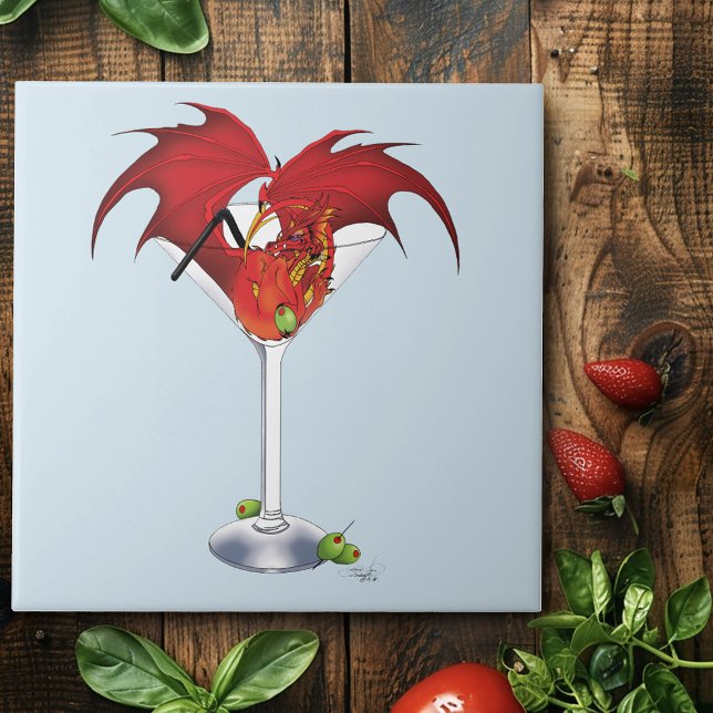 Martini Fantasy Red Dragon Tile (Creator Uploaded)