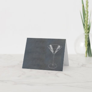 Martini Glass Card