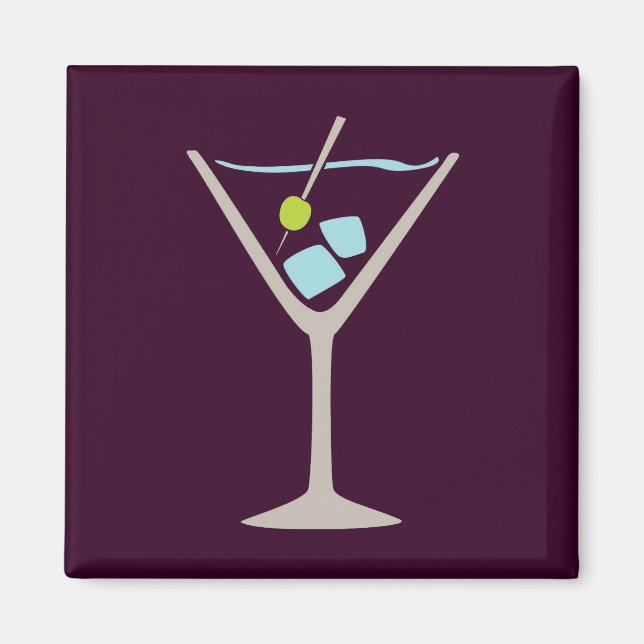 Martini Glass Magnet (Front)
