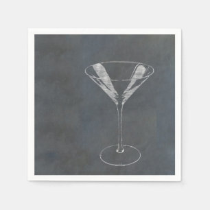 Martini Glass Napkin