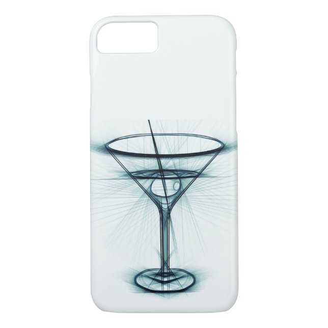 Martini Glass Sketch Case-Mate iPhone Case (Back)