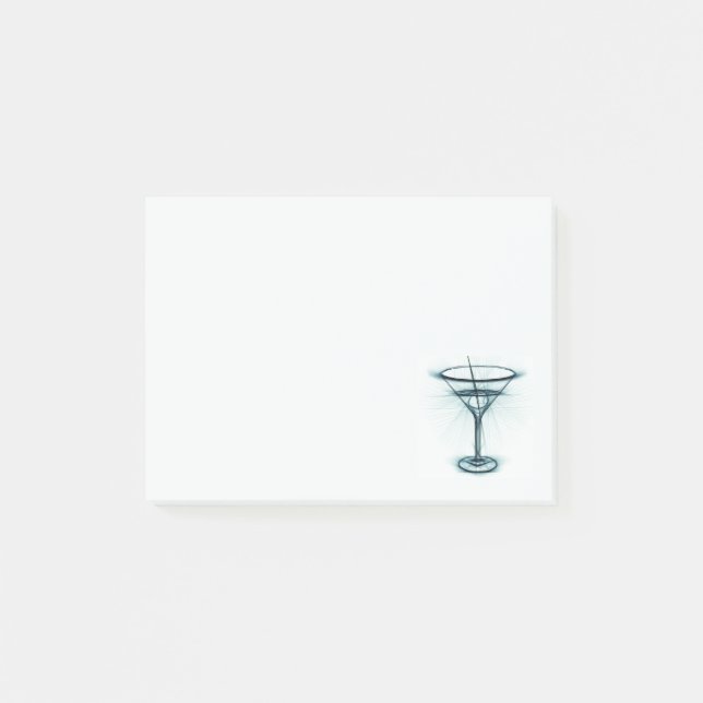 Martini Glass Sketch Post-it Notes (Front)