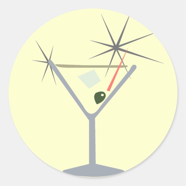 Martini Glass Stickers (Front)