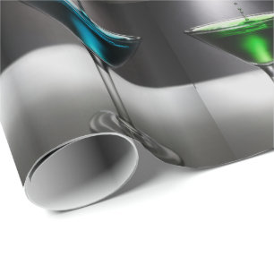 Martini Glasses Wrapping Paper