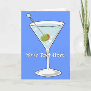 Martini Greeting Card