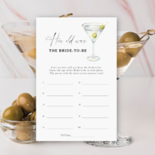 Martini - How old was the bride to be game