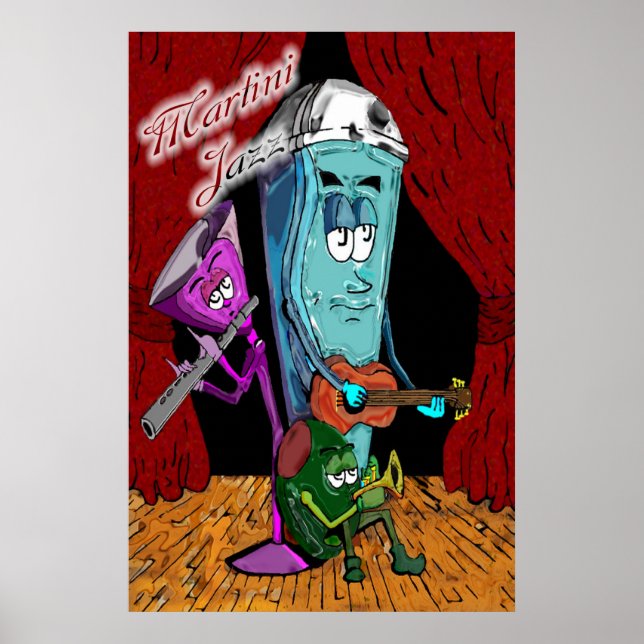 Martini Jazz Poster (Front)
