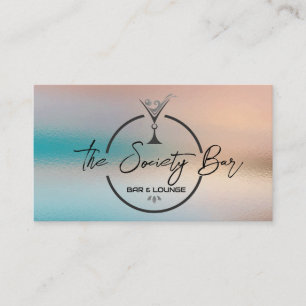 Martini Logo   Bar Lounge Business Card