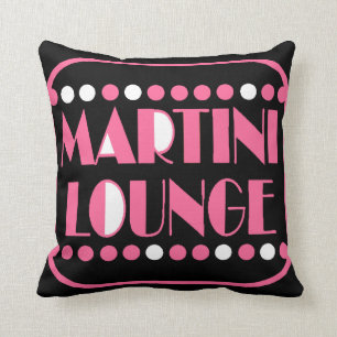 Martini Lounge Throw Pillow