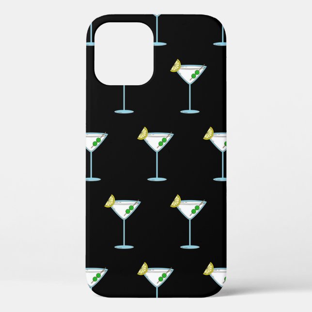 Martini Lovers Cocktail Glass Bartender Alcohol Case-Mate iPhone Case (Back)