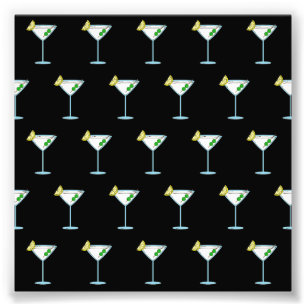 Martini Lovers Cocktail Glass Bartender Alcohol Photo Print