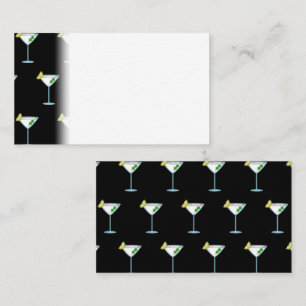 Martini Lovers Cocktail Glass Bartender Alcohol Place Card