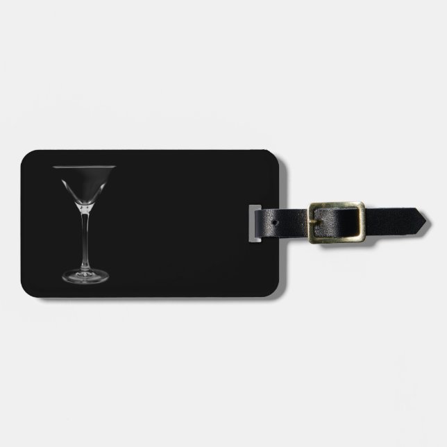 martini luggage tag (Front Horizontal)