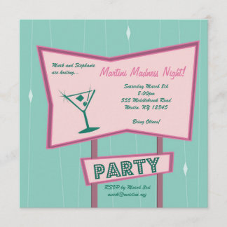 Martini Madness Invitation
