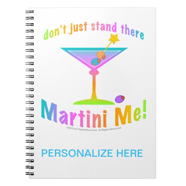 MARTINI ME! NOTEBOOK - JOURNAL (Front)