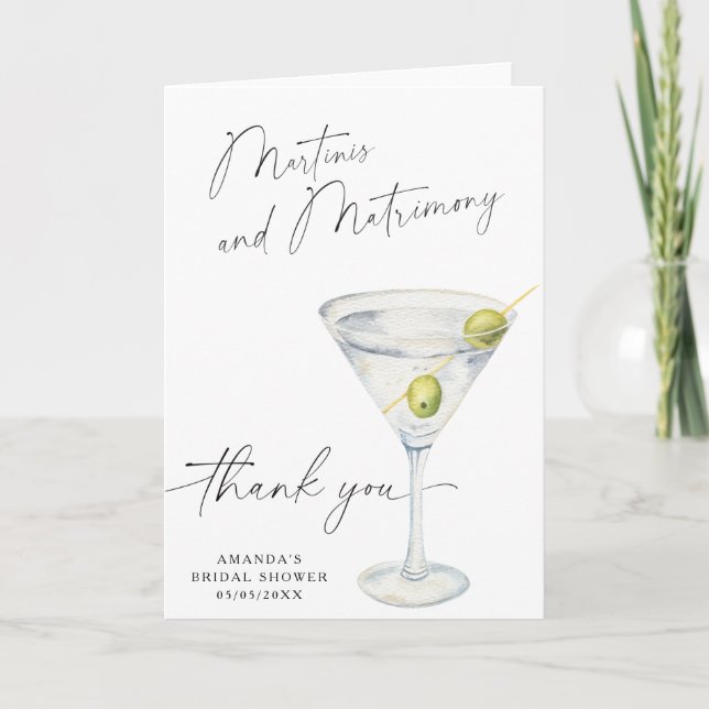 Martini Merci Cadeau de mariage  (Devant)