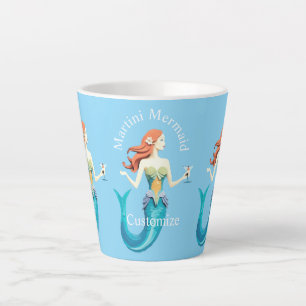 Martini Mermaid Thunder_Cove Latte Mug