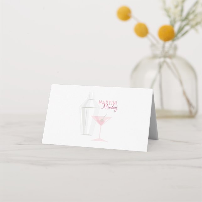 Martini Monday Place Card (Front)