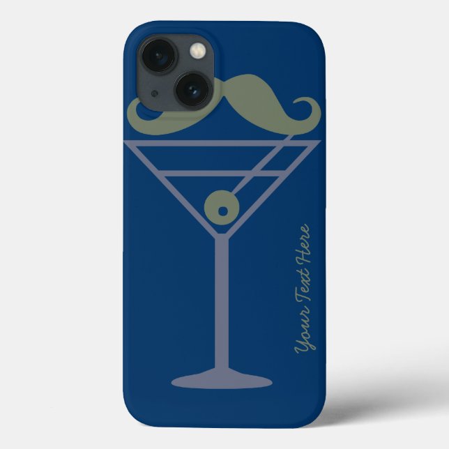 Martini Moustache custom iPad case (Back)
