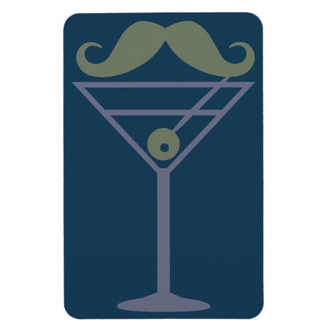Martini Moustache magnet (Vertical)