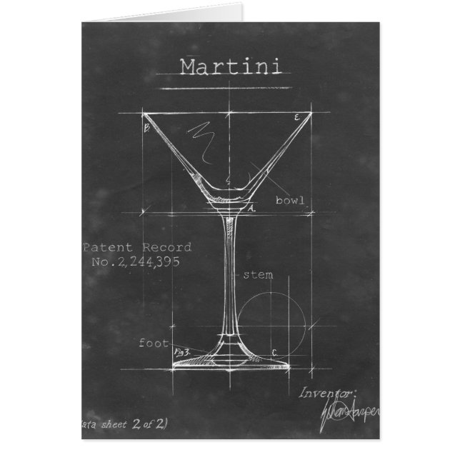 Martini noir et blanc Plan directeur (Devant)