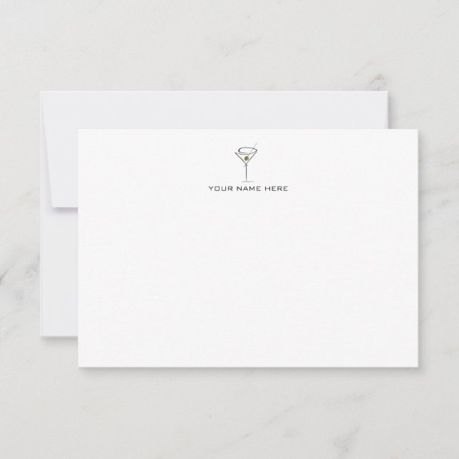 Martini Notecard (Front)