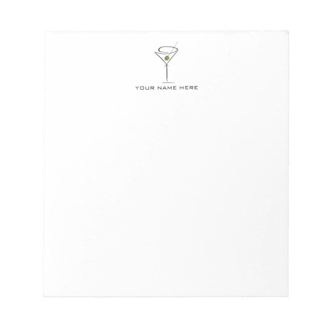 Martini Notepad (Front)