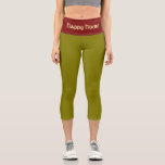 "MARTINI OLIVE" Custom High-Waisted Capri Pants<br><div class="desc">"MARTINI OLIVE" Custom High-Waisted Capri Pants. Customizable Olive Green High-Waisted Capri Pants. Step into statement-making style with the "MARTINI OLIVE" High-Waisted Capri Pants from the WOMEN'S APPAREL COLLECTION—where confidence meets customization. Featuring a sleek, sculpting fit, these capris feature slender olive green leggings and a pimento waistband with an eye-catching text...</div>