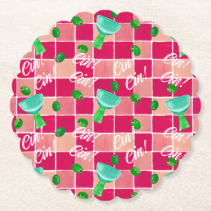 Martini Paper Coaster
