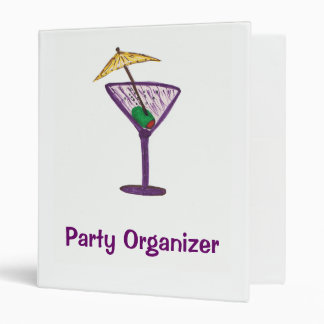 Martini Party Organizer Binder