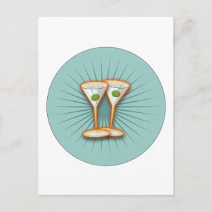Martini Party Postcard