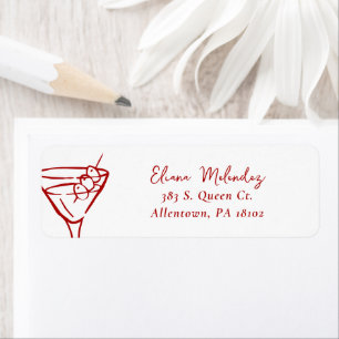 Martini Return Address Labels