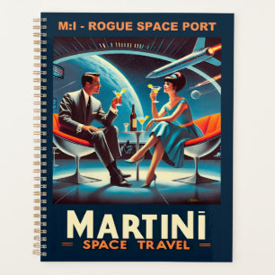 Martini Space Travel Poster Rogue Space Port Planner