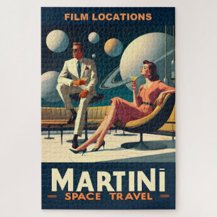Martini Space Travel Posters Film Locations Jigsaw Puzzle