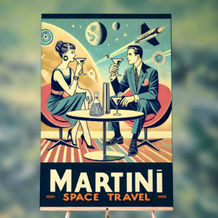 Martini Space Travel Posters Flight Crew