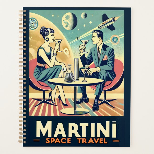 Martini Space Travel Posters Flight Crew Planner (Front)