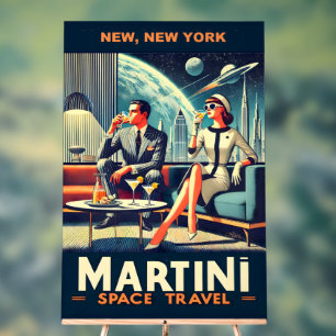 Martini Space Travel Posters New, New York