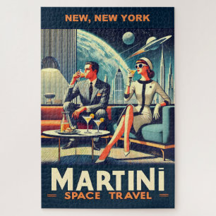 Martini Space Travel Posters New, New York Jigsaw Puzzle