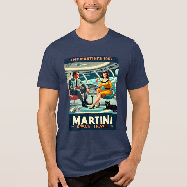 Martini Space Travel Posters The Martini's 1957 Tri-Blend Shirt (Front)