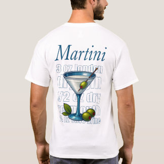 Martini T-shirt - Classic Gin or vodka cocktail