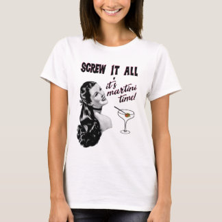 Martini Time (Black) T-Shirt